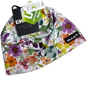 Bula Kids Culture Beanie Floral Print Stretch One Size NWT Ski Outdoor Unisex